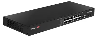Obrázok produktu pre Edimax IGS-5218PLC, Riadený, L2, Gigabit Ethernet (10/100/1000), Podpora napájania cez Ethernet (PoE), Inštalácia do Racku, 1U