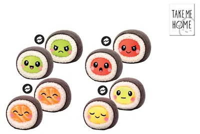 Produktbild von "Take Me Home" – Niedliches Sushi-Plüschtier, 25 x 25 x 15 cm, 4 verschiedene Ausführungen
