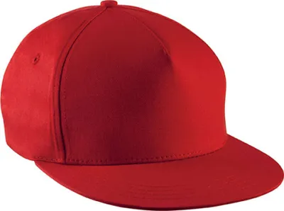 Produktbild von K-Up Herren Kappe Snapback Cap Panel Cap Basecap Mütze Cappy Cap, Größe:U, Farbe:Rot