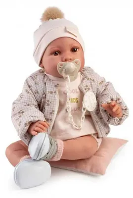 Produktbild von MuÑecas Antonio Juan Neugeborene Erika-puppe In Bomberjacke Beige Kinder Beige One Size