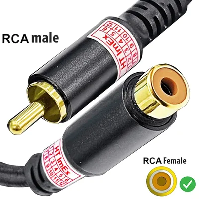 Produktbild von Audio Kabel 3m Cinch Verlängerungskabel RCA Lautsprecher Verlängerung mono ka1