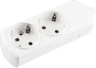 Immagine prodotto di Onlex Presa di terra senza cavo 2 prese Bianco Taglia unica / Spina UE 220V Bianco Taglia unica