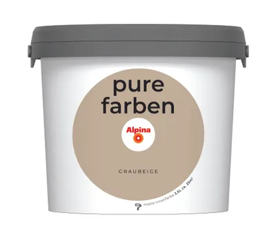 Produktbild von Alpina Pure Farben Graubeige 2,5 Liter