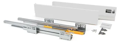 Immagine prodotto di Cassetto Esterno Concept 30 Kg H138 mm P 450 Verniciato Bianco Acciaio Emuca