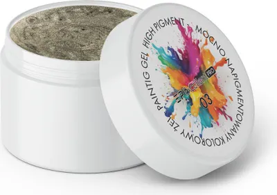 Produktbild von Excellent PRO | Malgel 003 - Silber - Hochpigmentiert - Ideal für Nailart und feine Linien