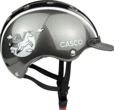 Produktbild von CASCO Nori Iconic Moonbeam Kinderreithelm, Farbe:schwarz comic, Größe:50-52 cm
