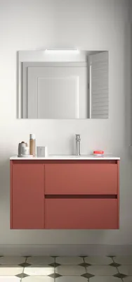 Produktbild von Noja Komplett-Set 850 2 Schubladen - Tür links Red Satin