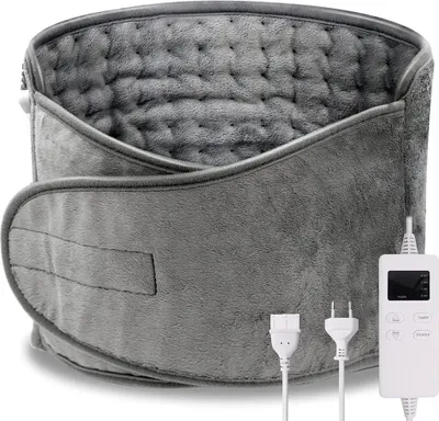 Produktbild von Heizkissen Elektrisch für Bauch und Rücken, Heizgürtel mit 6 Temperaturstufen Abschaltautomatik, Wärmegürtel mit verstellbarem Band