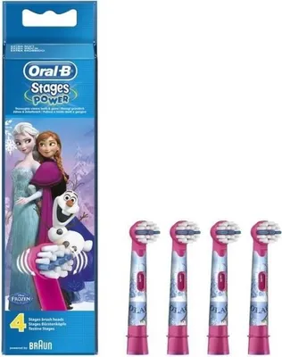 Produktbild von Oral-B Aufsteckbürsten Stages Power 4er Eisprinzessin