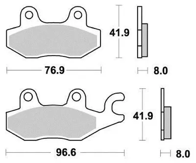 Image de Plaquettes de frein Sifam VESRAH 233914