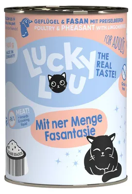 Produktbild von Lucky Lou Lifestage Adult Geflügel & Fasan 6 x 400g Katzenfutter Nassfutter