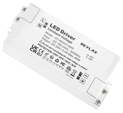 Image de Transformateur LED 24V 60W 2,5A pour diverses applications LED