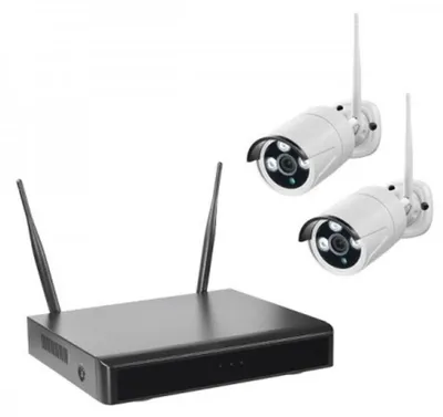 Produktbild von Indexa WR100 SET B2 - Verkabelt & Kabellos - Patrone (Form) - Wi-Fi/RJ-45 - Drinnen/Draußen - 2,9 m - 4 mm