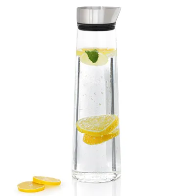 Immagine prodotto di Blomus caraffa Acqua, caraffa, caraffa in vetro, vetro, coperchio in acciaio inox, 1,5 litri, 63448