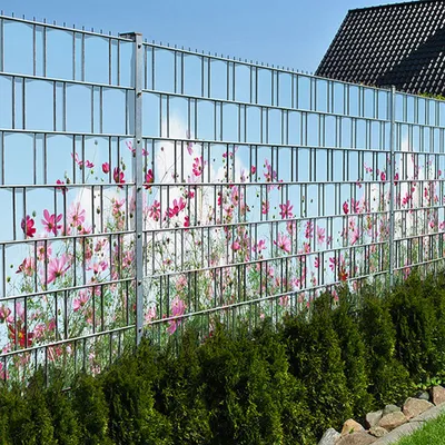 Produktbild von Bedruckter Sichtschutz SOMMERBLUMEN Zaun Sichtschutzstreifen 2,5m x 1,8m