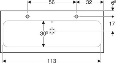 Produktbild von Geberit 501837002 iCon Light Waschtisch 120x48cm