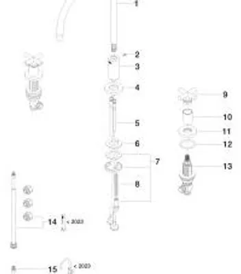 Produktbild von DORNBRACHT 20816892-42 Dreilochbatterie TARA 20816892 Bronze