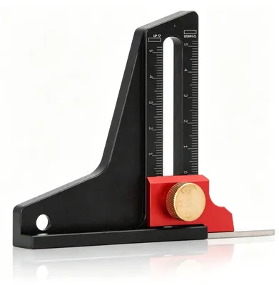 Productafbeelding van Hoogtemeter voor Houtbewerking van Aluminiumlegering, 0-50 mm