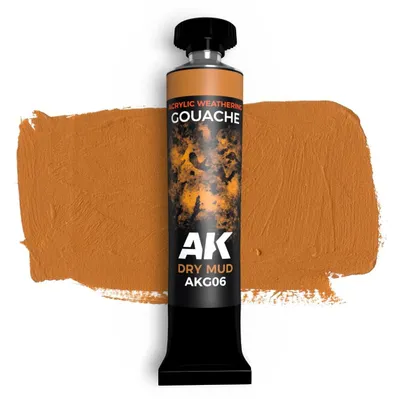 Produktbild von AK Interactive Gouache Paints DRY MUD - AK GOUACHE 20 ml.