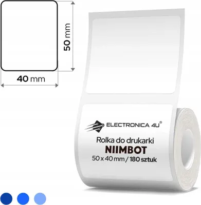 Zdjęcie produktu dla Białe etykiety samoprzylepne naklejki termiczne Niimbot B1 B21 B3S 50x40