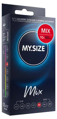 Immagine prodotto di My.Size Mix Preservativi misura 5, 60 mm, confezione standard, 10 Pezzi