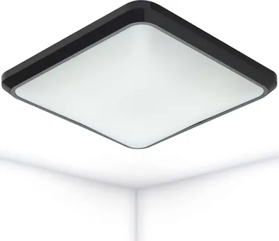 Produktbild von Oktaplex LED Deckenleuchte quadratisch flach Deckenlampe anthrazit