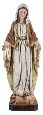Figur der Wundertätigen Maagd, Kunstharz, handbemalt, 30 cm
