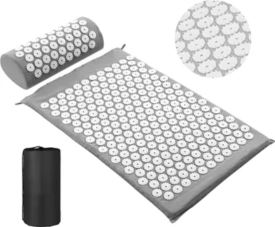 Produktbild von Akupressur Set Akupressurmatte Akupressur-Set 68x42 Massagematte mit Kissen Nadelmatte Akupunktur
