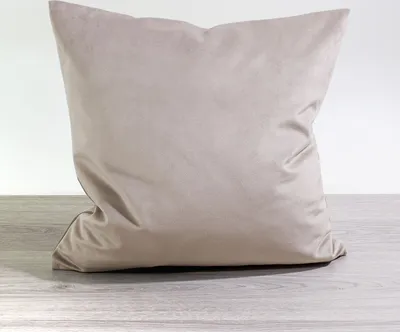 Produktbild von Kissen Deko von Lysel - hellgrau Samtia 40x40 Polyester kissenbezug Dekokissen