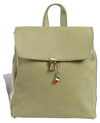 Produktbild von Florence Rucksack Damen Echtleder Cityrucksack hellgrün D2ORF104L3