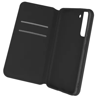 Produktbild von Avizar, Kunstleder Cover Classic Edition, Klappetui für Samsung Galaxy S22, Schwarz