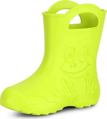 Produktbild von Ladeheid Eva Kinder Jungen Mädchen Gummistiefel Regenschuhe LA-CA-01 (Limone, 26/27 EU)