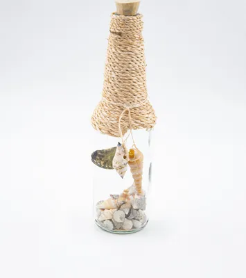 Produktbild von Dekoflasche mit Muscheln Maritim