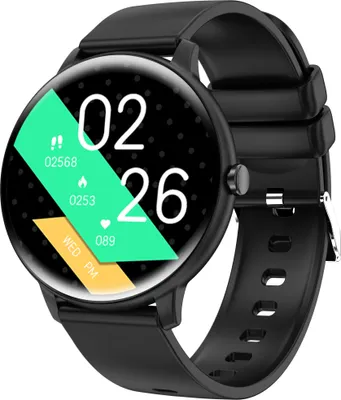 Produktbild von INF Smartwatch mit EKG, Herzfrequenz-, Blutdruck-, Schlafüberwachung und Schrittzähler Schwarz