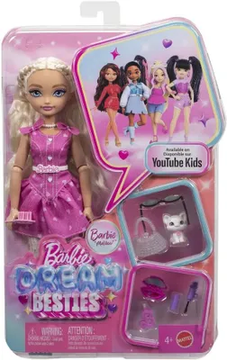 Produktbild von Barbie Dream Besties „Malibu“ Puppe und Accessoires, bewegliche Modepuppe und thematische Teile, Modepuppe, Weiblich, 4 Jahr(e), 298 mm, Mehrfarbig