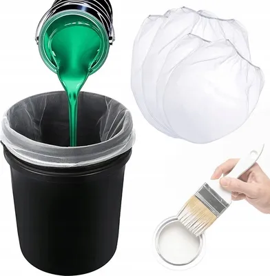 Immagine prodotto di Rosfix 2x Sacchetti Filtro per Vernice 20L + 2x Sacchetti Filtro per Vernice 10L – Filtri per Vernice Riutilizzabili | 100 Mesh
