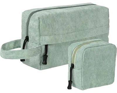 Productafbeelding van Cosmetische tas set voor dames, toilettas, make-up tas, groene kleur