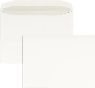 Produktbild von Kuvertierhüllen C4 90g/qm gummiert VE=250 Stück weiß