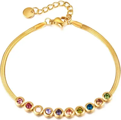 Produktbild von Armband mit Zirkoniastein Gold