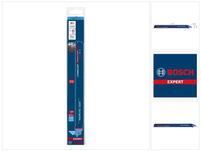 Immagine prodotto di Bosch EXPERT Thick Tough Metal S 1255 CHC Lama per seghetto alternativo 300 mm 10 pz. ( 2608900372 ) Tecnologia al carburo