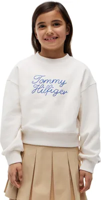 Produktbild von Tommy Hilfiger 8721386294853, Kind, Weiblich, Sweatshirt, Weiß, Rundhals, Langärmlig