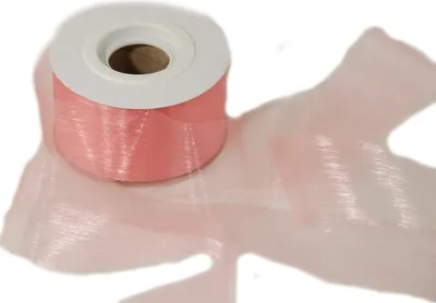 Produktbild von Organzaband 4 cm x 50 m pink Organza