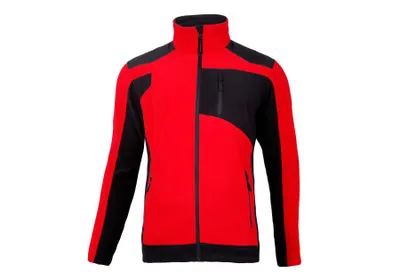 Image de Veste polaire avec renfort, rouge-noir, taille S, LAHTI PRO