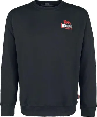 Zdjęcie produktu dla Bluza męska z okrągłym dekoltem slim fit LYMPSTONE Black L Lonsdale