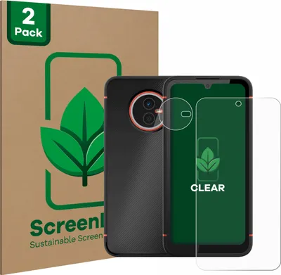 Produktbild von 2x ScreenLeaf Schutzfolie für Gigaset GX4 / GX4 Pro (Display+Kamera) nachhaltiger Displayschutz Display Schutz Folie Klar Transparent