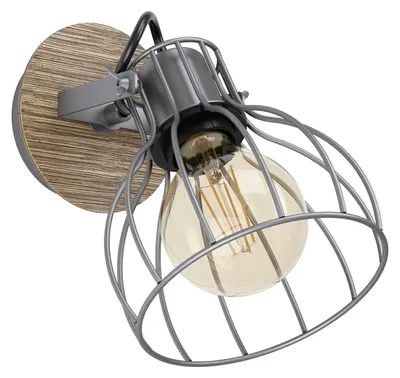 Immagine prodotto di Spot Minimal Sambatello Legno Marrone 1 Luce E27 40W