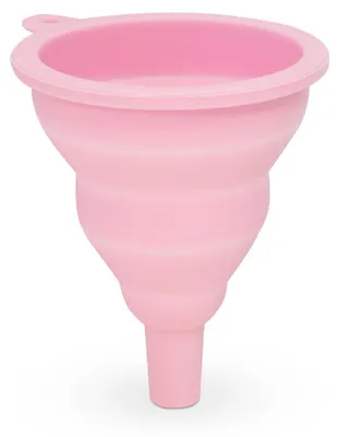 Produktbild von Zusammenklappbarer Silikontrichter – Kompakter Küchentrichter aus flexiblem Silikon – Platzsparendes Design – Ø 8 cm × 10 cm – Geeignet für Küche und Haushalt [10901PK]
