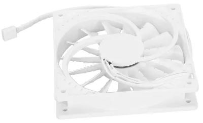 Zdjęcie produktu dla Wentylator do obudowy o dużej wydajności i cichej pracy, z 15 łopatkami, 4-pinowe złącze, do chłodzenia komputera F120 12025White
