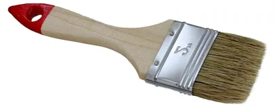 Produktbild von Flachpinsel mit Naturborsten 35 x 11 mm / 38 mm