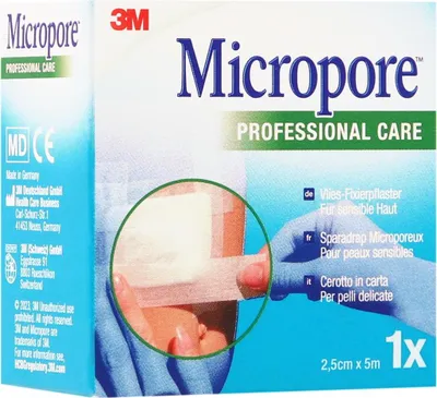 Zdjęcie produktu dla Mikrowłókninowy plaster 2,5cmx5m biały 1530np-1s 1 szt